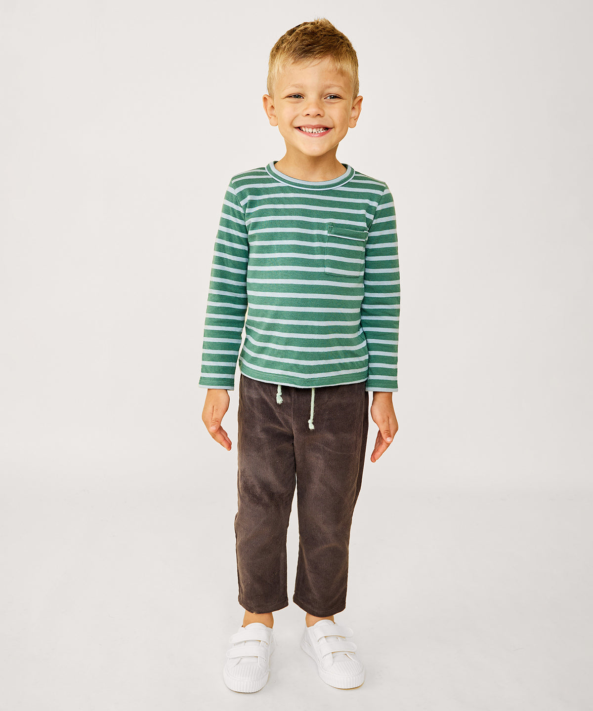 Edward T-Shirt, Forest Stripe