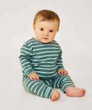 Edward Baby Long Sleeve T, Forest Stripe