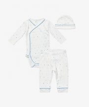 Organic Outfitting Bundle, Blue Hearts