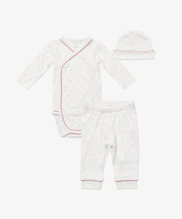 Organic Outfitting Bundle, Rose Hearts