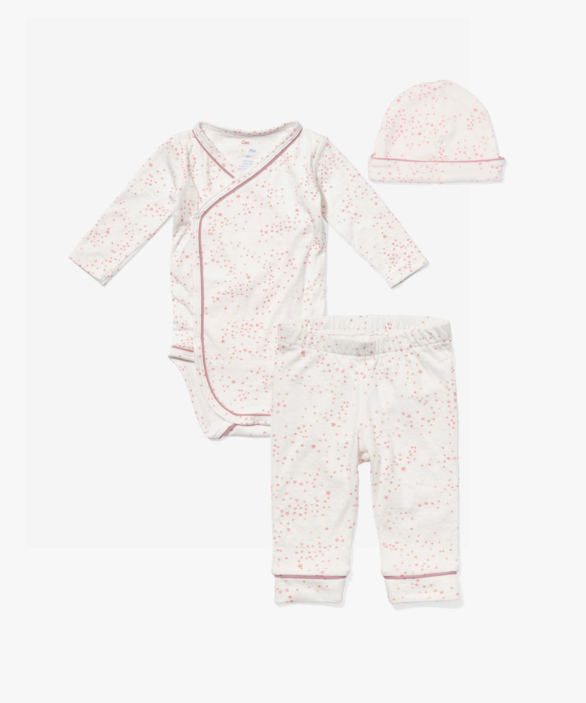 Oso & Me Organic Outfitting Bundle, Rose Star