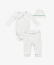 Organic Outfitting Bundle, Seafoam Hearts