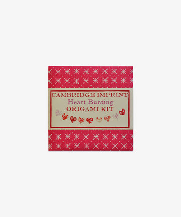 Origami Garland Kit, Oso Red Hearts