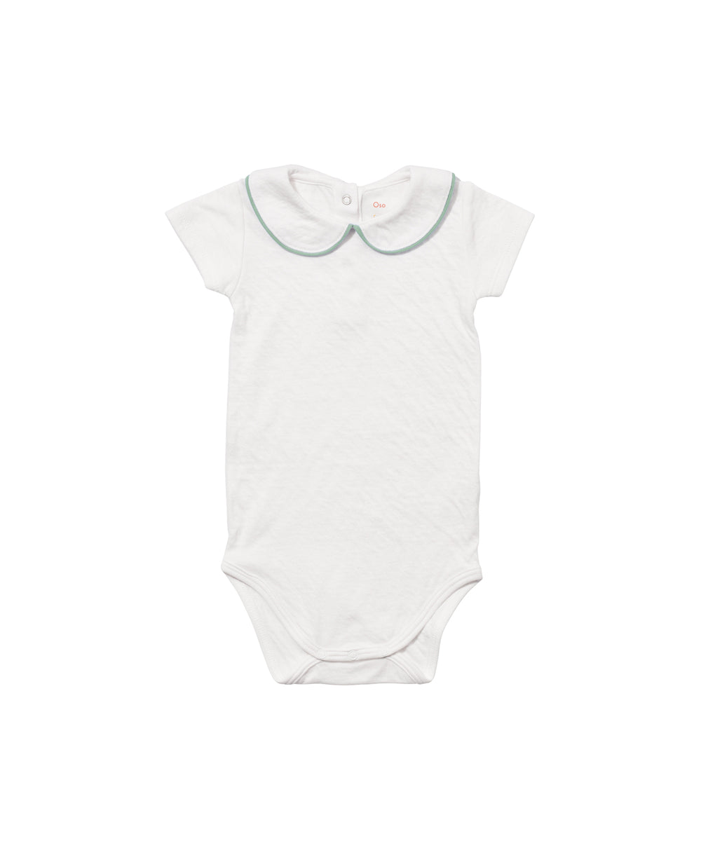 Pan One-piece, Seafoam Piping