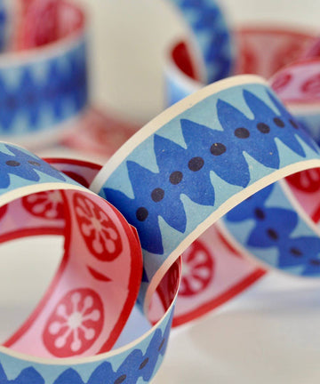 Paperchain Kit, Blue & Pink