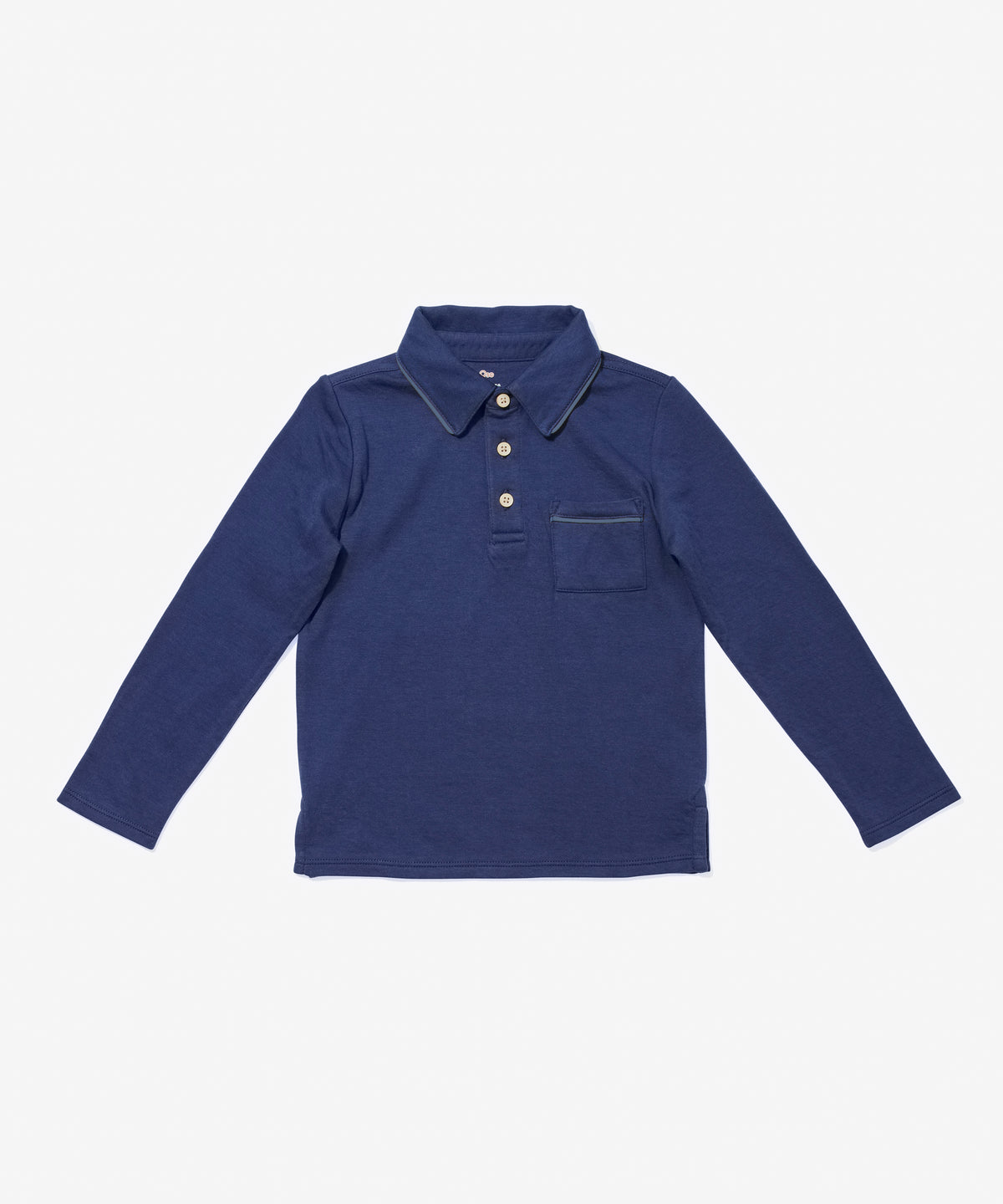Oso & Me Parker Polo, Navy with Navy Piping