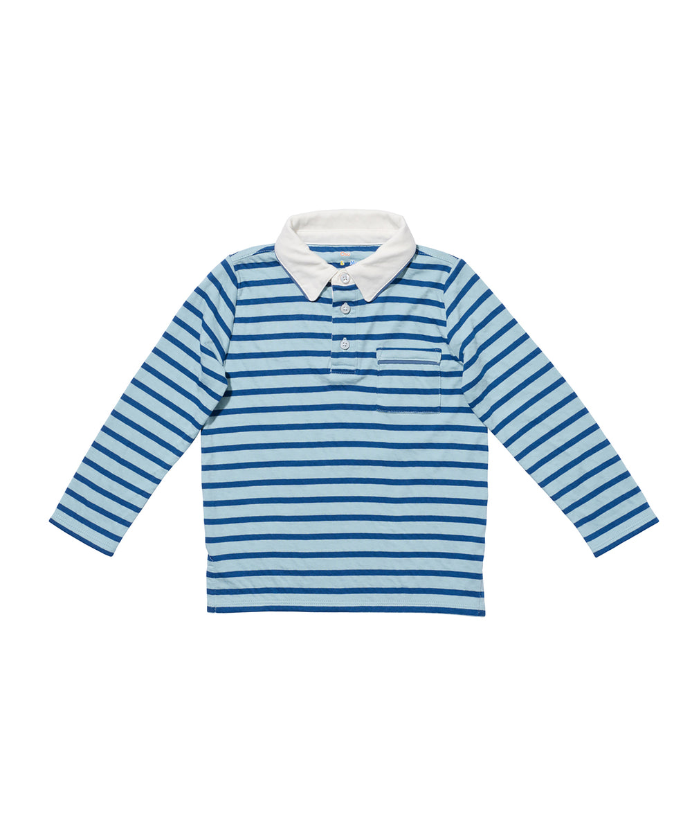 Parker Polo, Sky Blue Stripe