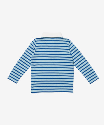 Parker Polo, Sky Blue Stripe