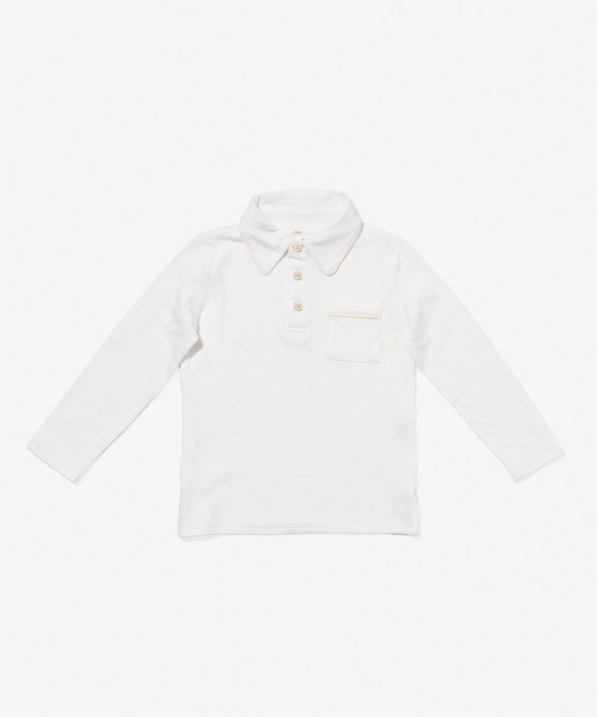 Oso & Me Parker Polo, Vanilla Piping