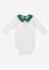 Oso & Me Peter Pan One-piece, Green Holiday Plaid