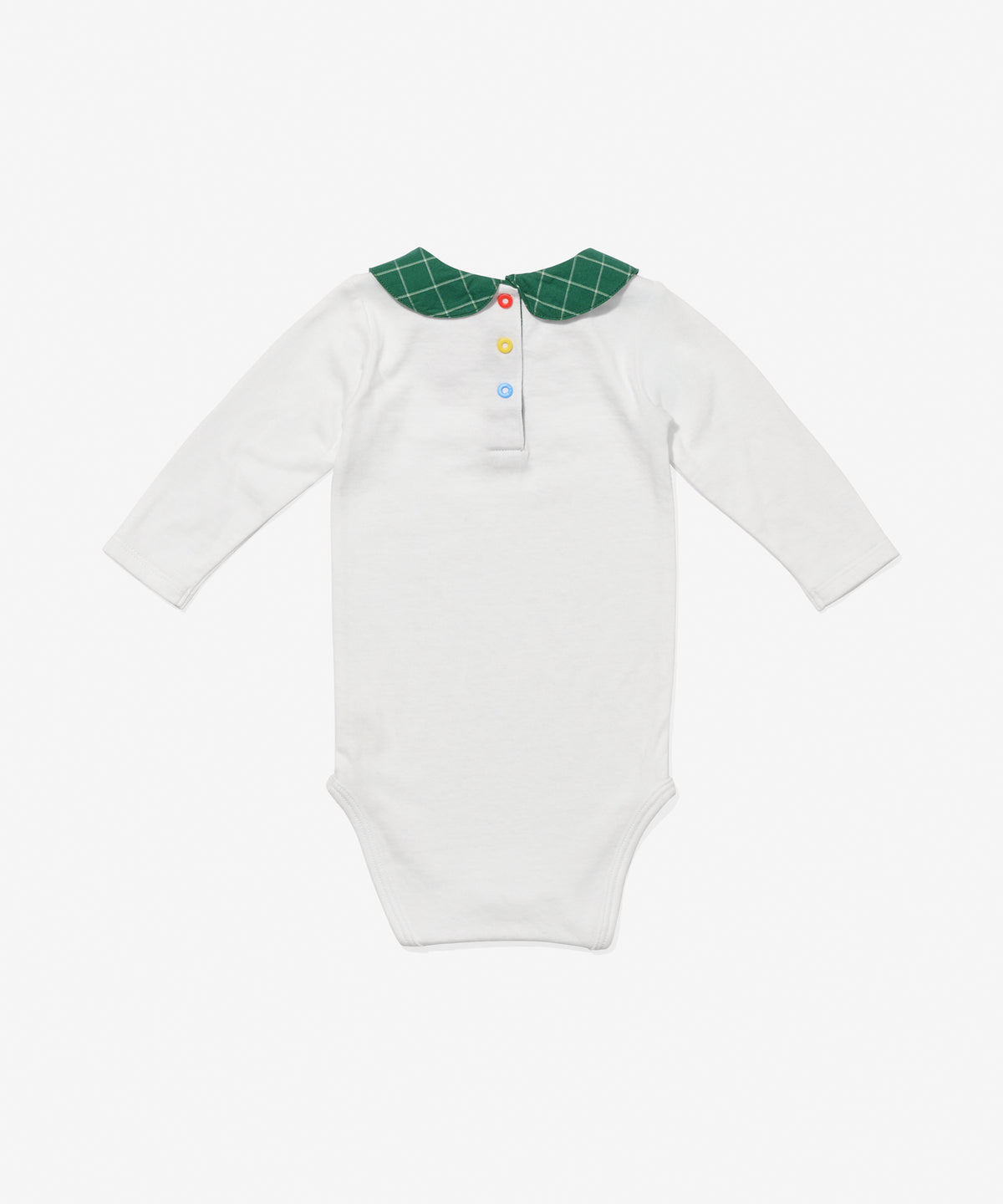 Peter Pan One-piece, Green Holiday Plaid
