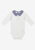 Oso & Me Peter Pan One-piece, Marine Tiny Check