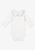 Oso & Me Peter Pan One-piece, Seafoam Piping