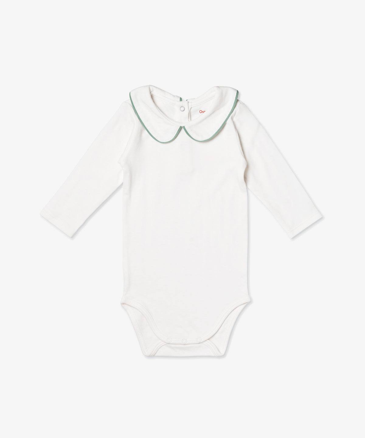 Oso & Me Peter Pan One-piece, Seafoam Piping