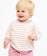 Remy Sweatshirt, Rose French Stripe