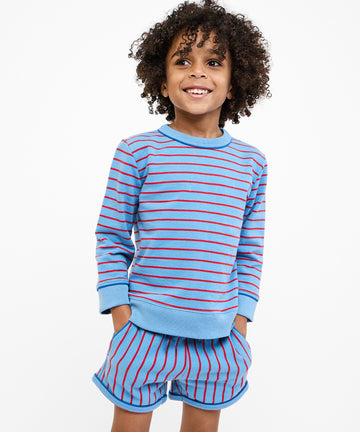 Remy Short Set, Paprika French Stripe