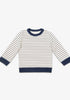 Oso & Me Remy Sweatshirt, Navy French Stripe