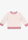 Oso & Me Remy Sweatshirt, Rose French Stripe
