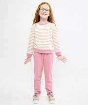 Remy Sweatshirt, Rose French Stripe
