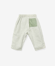 Reversible Baby Pant, Green Tattersall