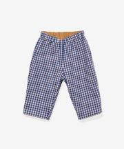 Reversible Pant, Marine Tiny Check