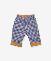 Reversible Pant, Marine Tiny Check