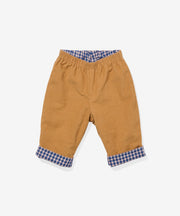 Reversible Pant, Marine Tiny Check