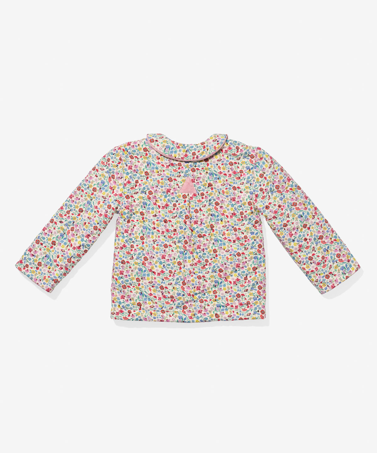 Reversible Quilted Jacket, Burgundy Coneflower Floral