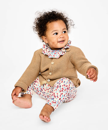 Andy Baby Legging, Cream Cheetah