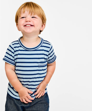 Willie T-Shirt, Sky Blue Stripe
