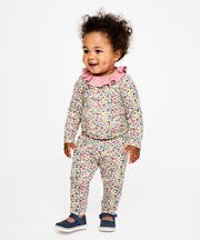 Andy Baby Legging, Burgundy Coneflower Floral