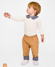 Peter Pan One-piece, Marine Tiny Check