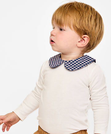 Peter Pan One-piece, Marine Tiny Check