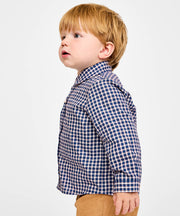 Jeffie Shirt, Marine Tiny Check
