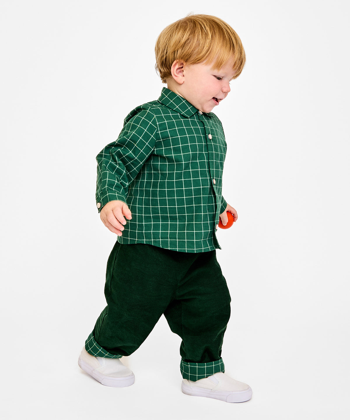 Reversible Pant, Green Holiday Plaid