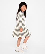Isla Sweatshirt Dress, Navy French Stripe