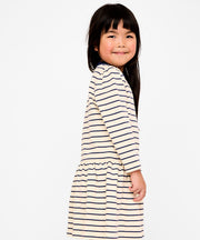 Isla Sweatshirt Dress, Navy French Stripe
