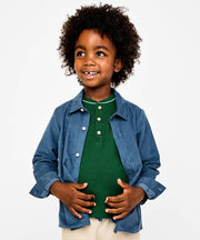 Jeffie Shirt, Petrol Mini Corduroy