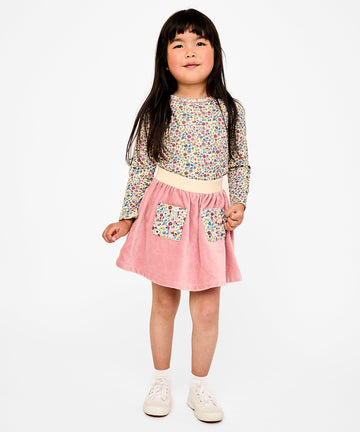 Edwina T-Shirt, Burgundy Coneflower Floral