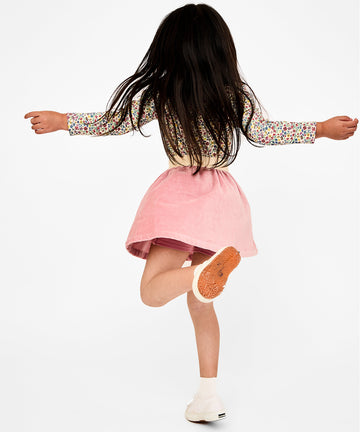 Carter Skirt, Burgundy Coneflower Floral