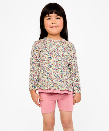 Edwina T-Shirt, Burgundy Coneflower Floral