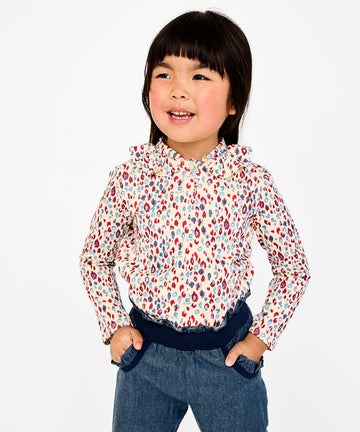 Hen T-Shirt, Cream Cheetah