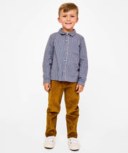 Jeffie Shirt, Marine Tiny Check