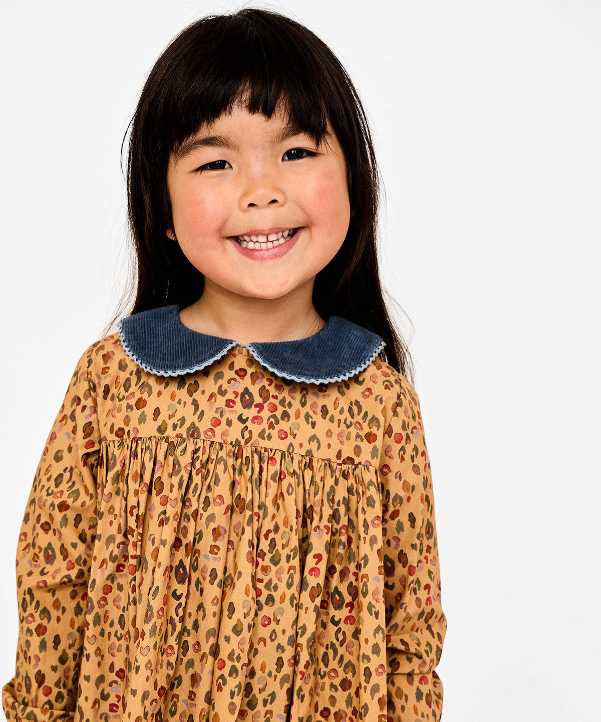 Delphina Dress, Sand Leopard
