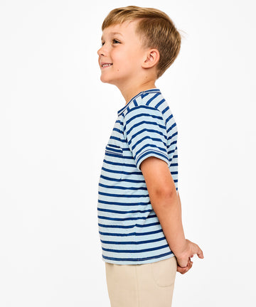 Willie T-Shirt, Sky Blue Stripe