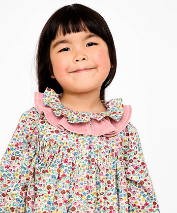 Sassy Dress, Burgundy Coneflower Floral