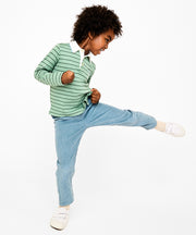 Parker Polo, Sage Fine Stripe