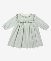Sara Dress, Sage Chevron Stripe