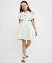 Shirt Dress, Seafoam Plaid