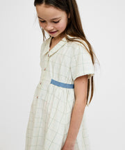 Shirt Dress, Seafoam Plaid